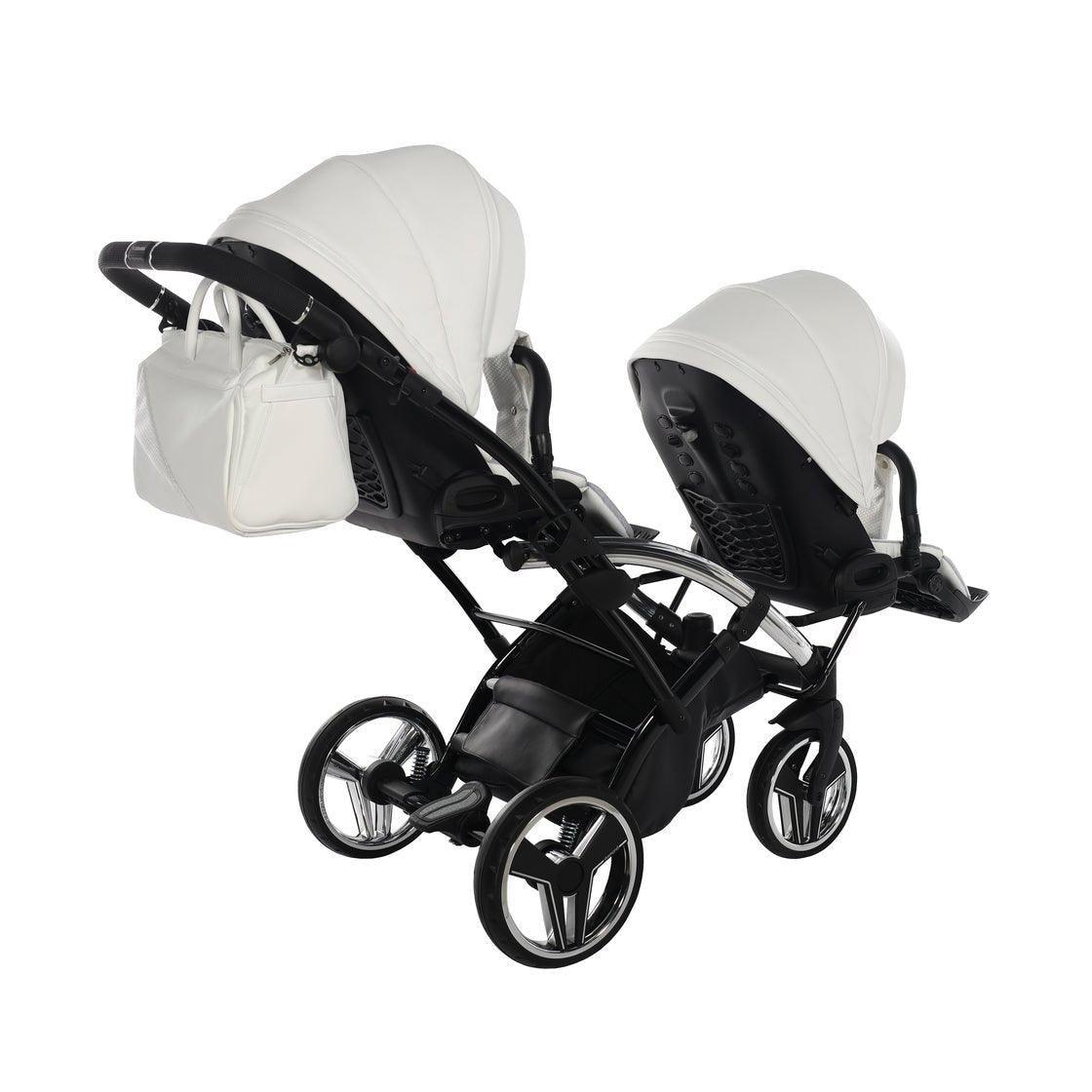 Junama Mirror Duo Slim - White/Silver - Bebegui - Cadeiras Auto e Carrinhos