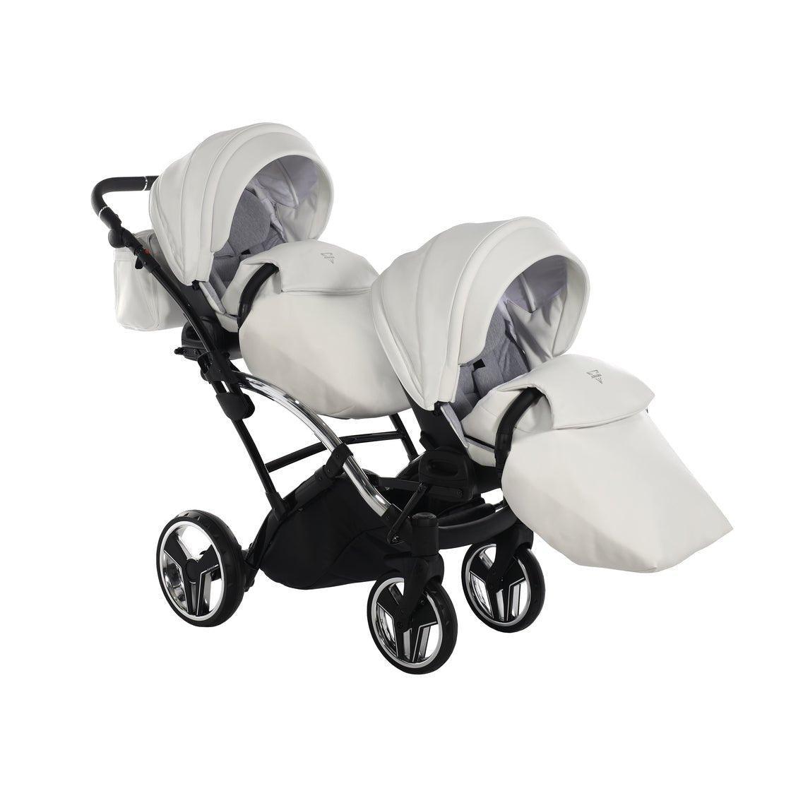 Junama Mirror Duo Slim - White/Silver - Bebegui - Cadeiras Auto e Carrinhos
