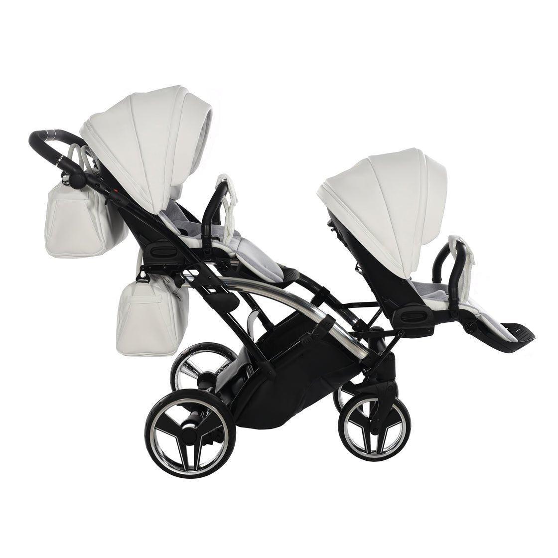 Junama Mirror Duo Slim - White/Silver - Bebegui - Cadeiras Auto e Carrinhos
