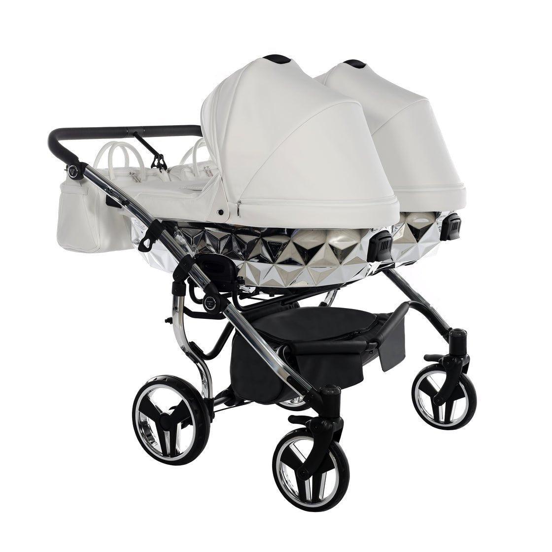 Junama - Mirror Duo - White/Silver - Bebegui - Cadeiras Auto e Carrinhos