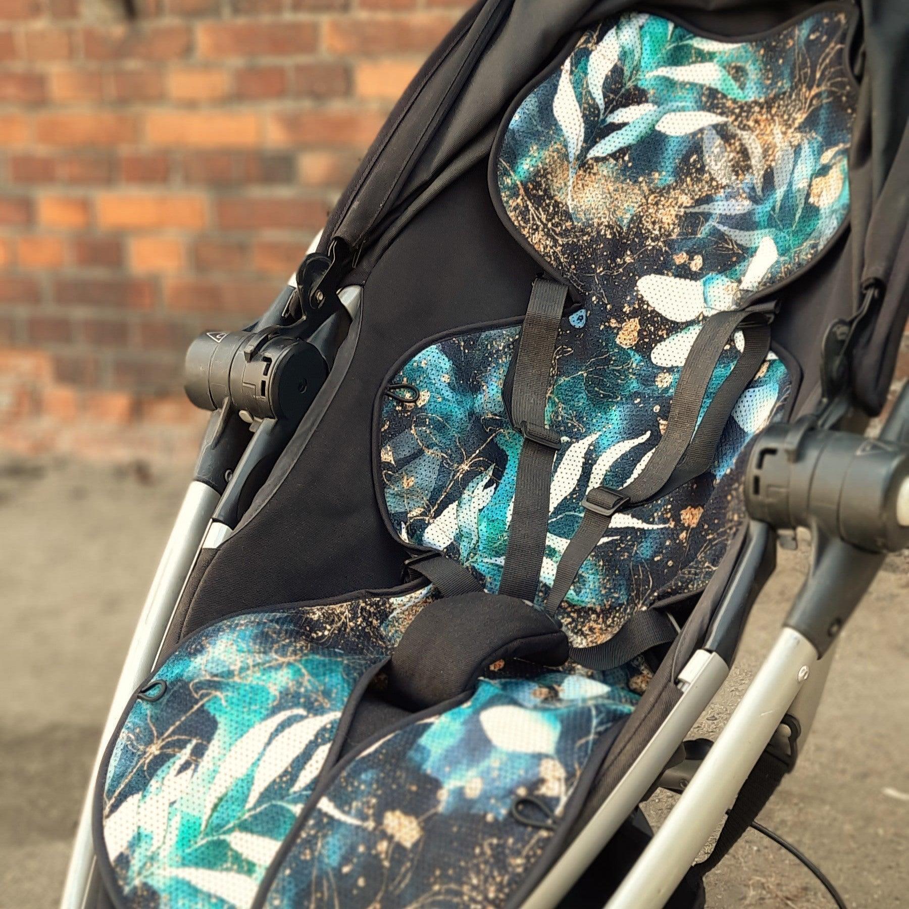 Rollersy Air Layer - Colchão Anti Transpirante - M - Grupo 1/2 e 2/3 - Gold Dust Black - Bebegui - Cadeiras Auto e Carrinhos