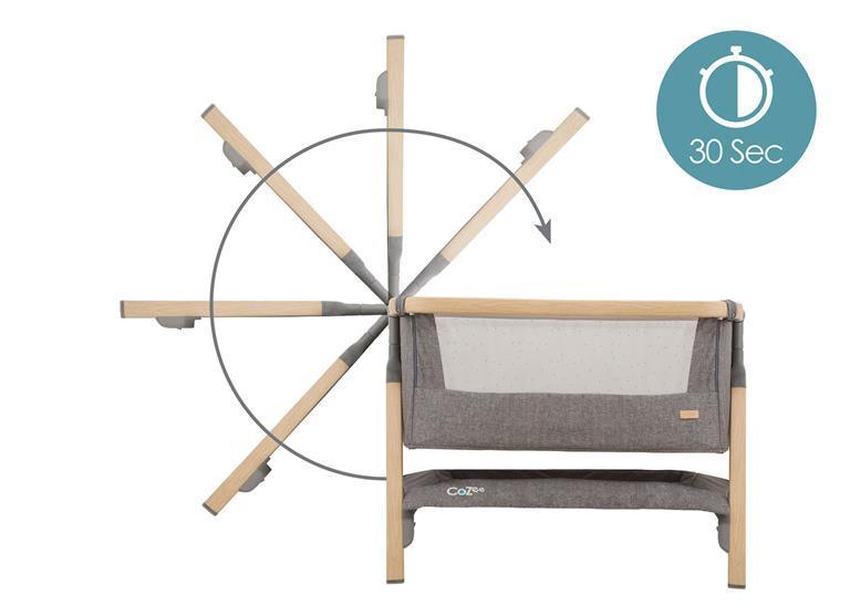 Tutti Bambini - Cozee Oak - Charcoal / Lunar - Bebegui - Cadeiras Auto e Carrinhos