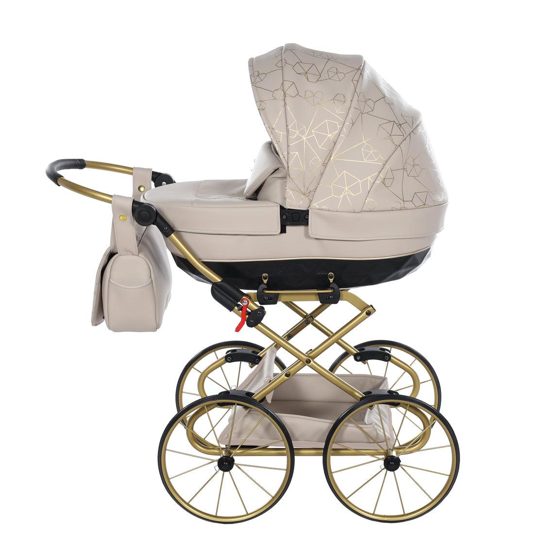 Junama - Toy car with suitcase - Mini Heart - Beige