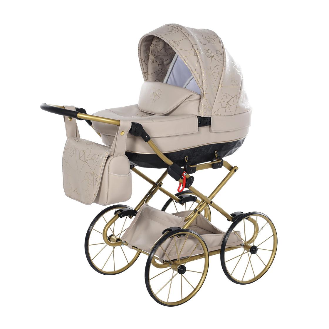 Junama - Toy car with suitcase - Mini Heart - Beige