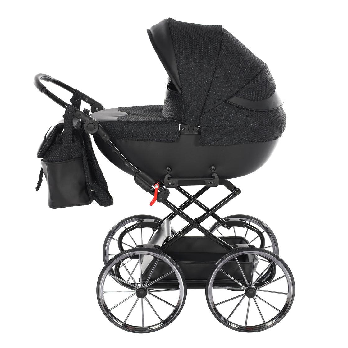 Junama - Carrinho de Bonecas com Malinha  - Mini Dolce - Black Carbono