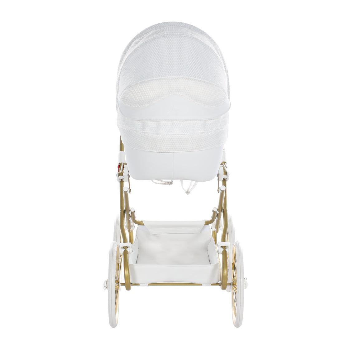 Junama - Carrinho de Bonecas com Malinha - Mini Dolce - White Gold