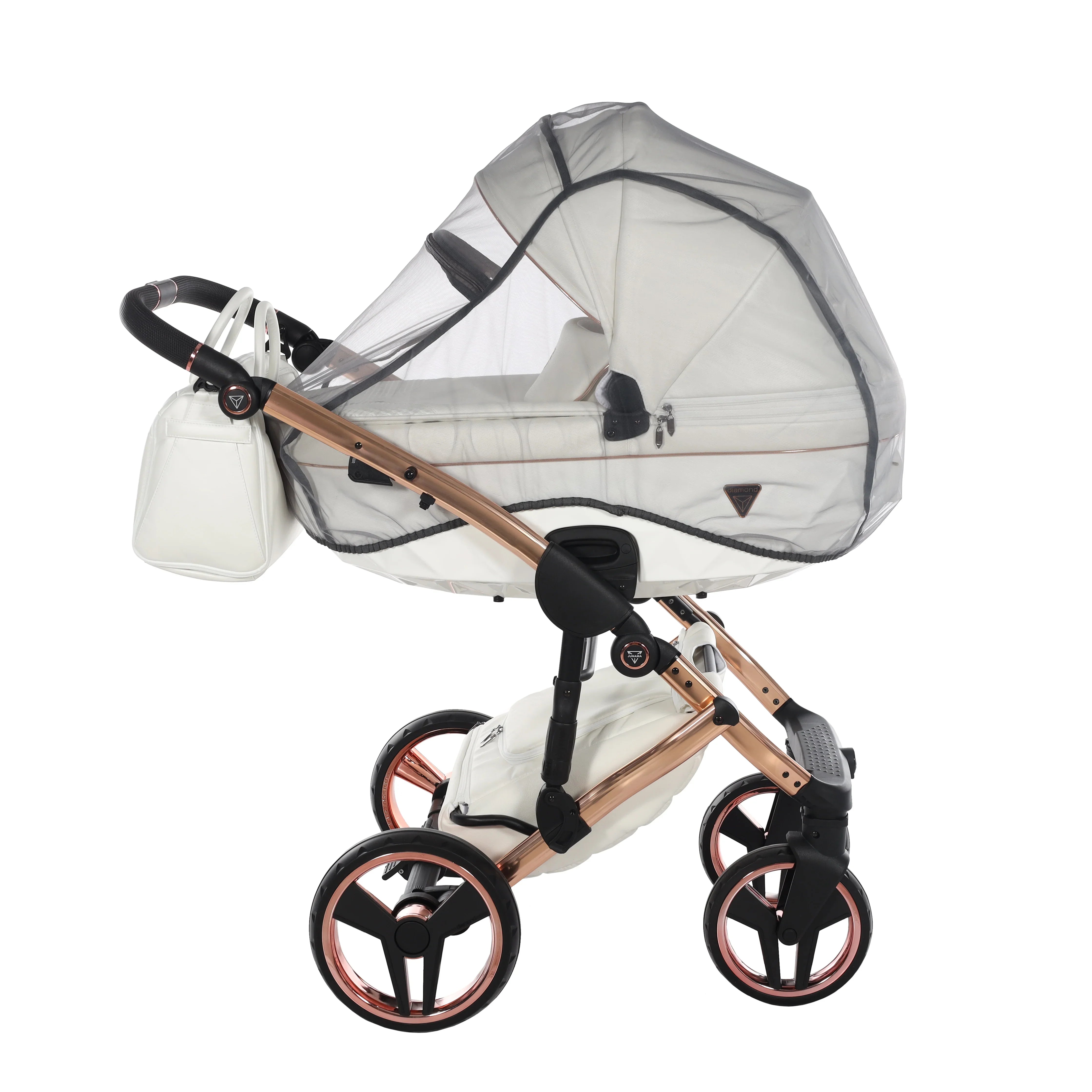 Junama - FLUO LINE  - White/Rose Gold