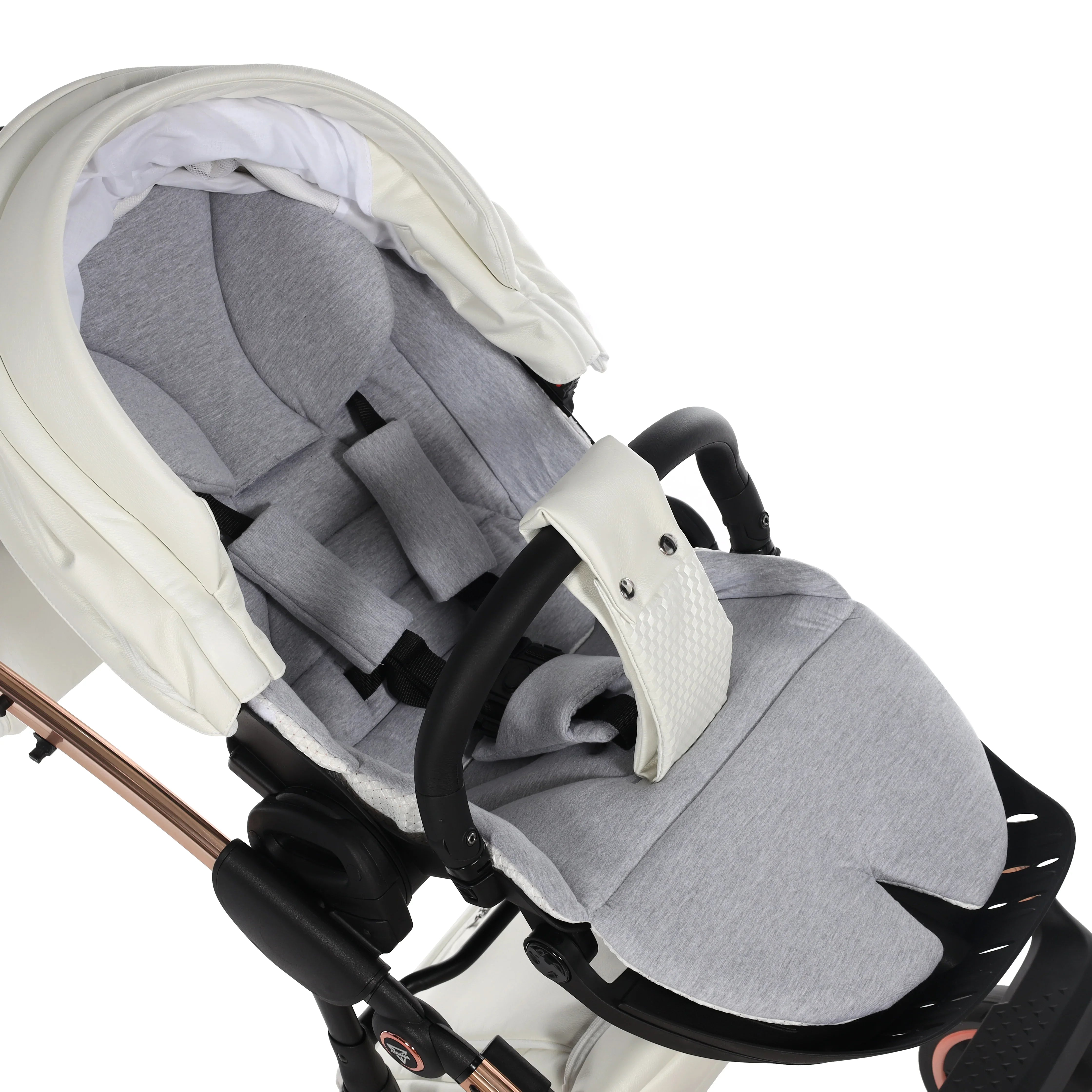 Junama - FLUO LINE  - White/Rose Gold