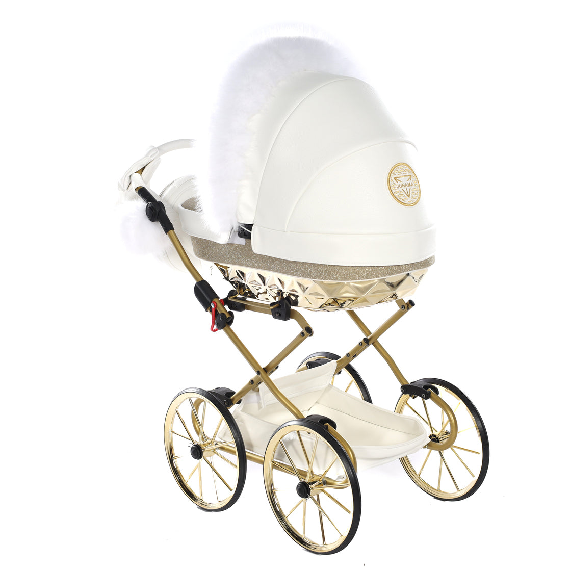 Junama - DECORATIVE POMPOM - White - For Doll Stroller