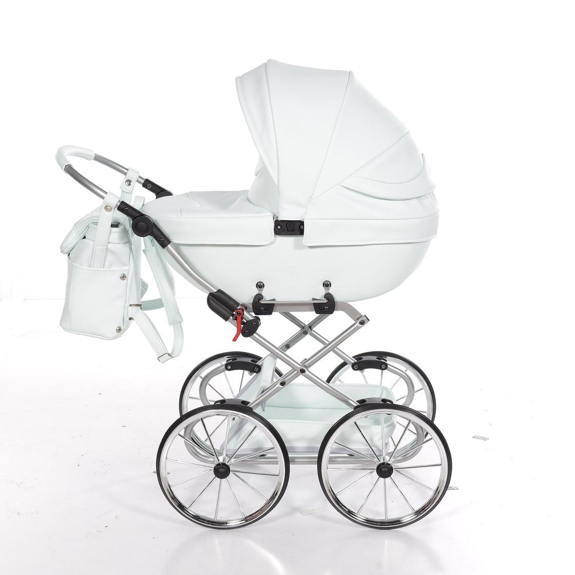 Junama - Carrinho de Bonecas com Malinha  - Mini Bombom  - White Silver