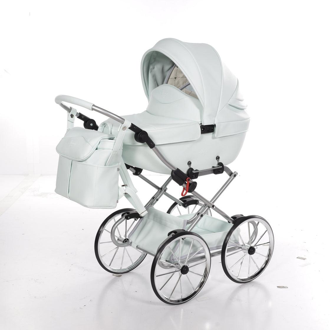 Junama - Carrinho de Bonecas com Malinha  - Mini Bombom  - White Silver