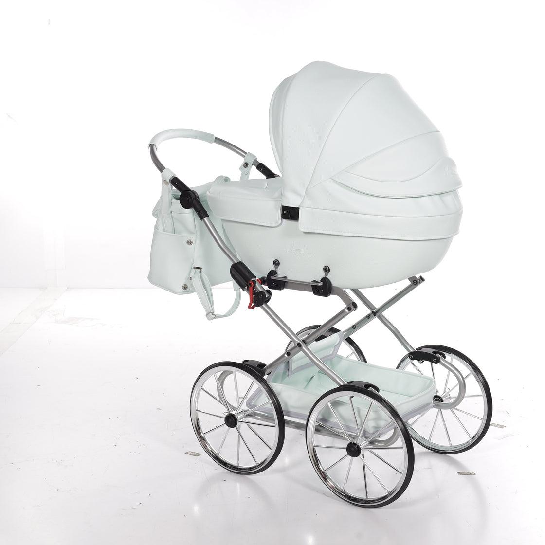 Junama - Carrinho de Bonecas com Malinha  - Mini Bombom  - White Silver