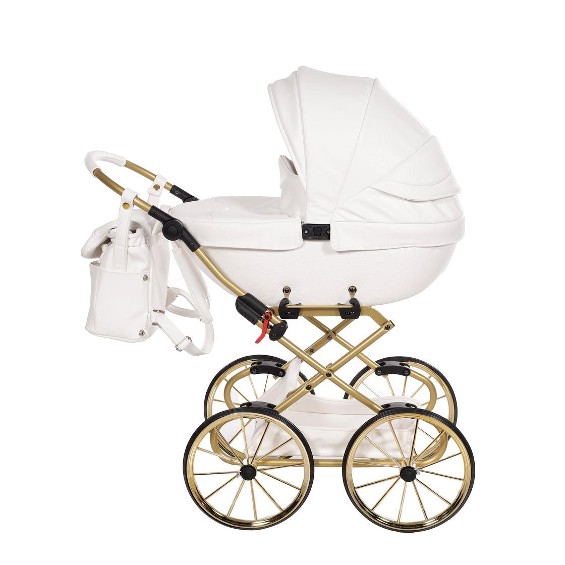 Junama - Carrinho de Bonecas com Malinha  - Mini Bombom  - White Gold