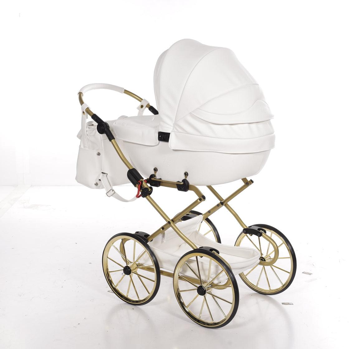 Junama - Carrinho de Bonecas com Malinha  - Mini Bombom  - White Gold