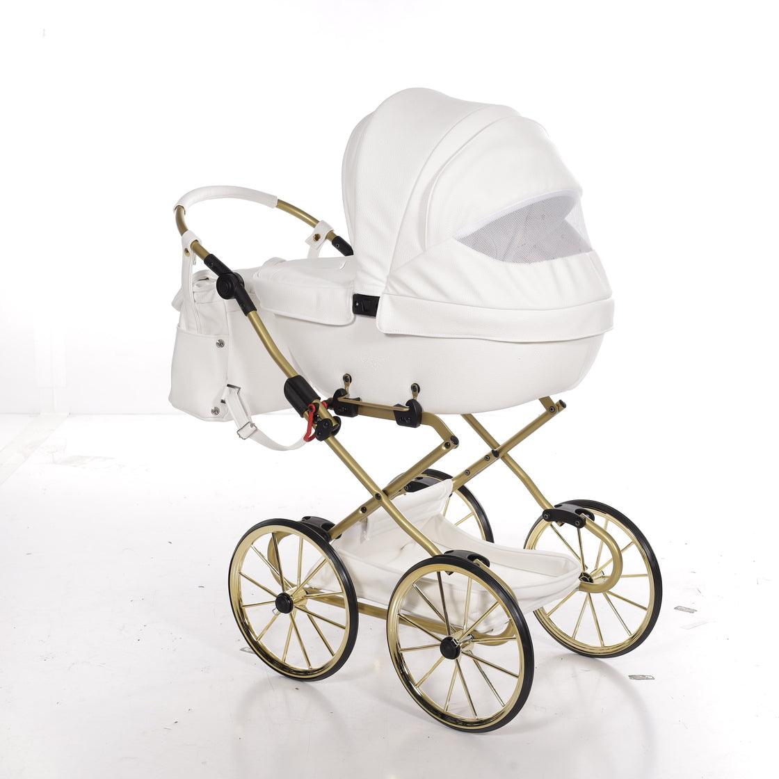 Junama - Carrinho de Bonecas com Malinha  - Mini Bombom  - White Gold