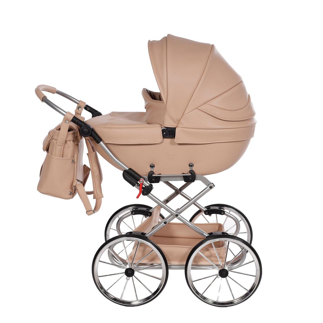 Junama - Carrinho de Bonecas com Malinha  - Mini Bombom  - Camel