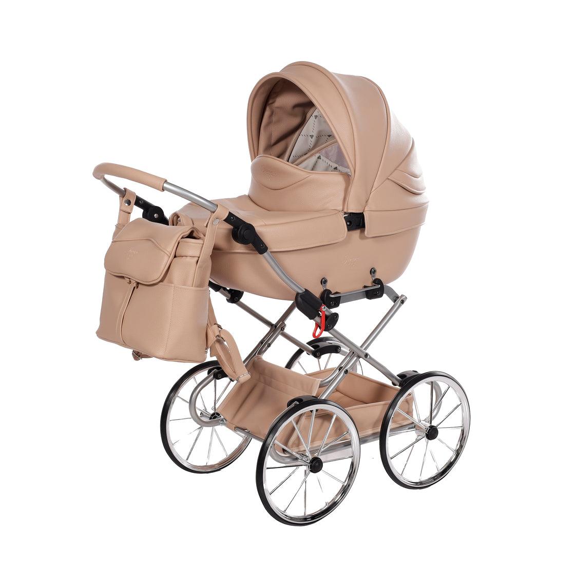 Junama - Carrinho de Bonecas com Malinha  - Mini Bombom  - Camel