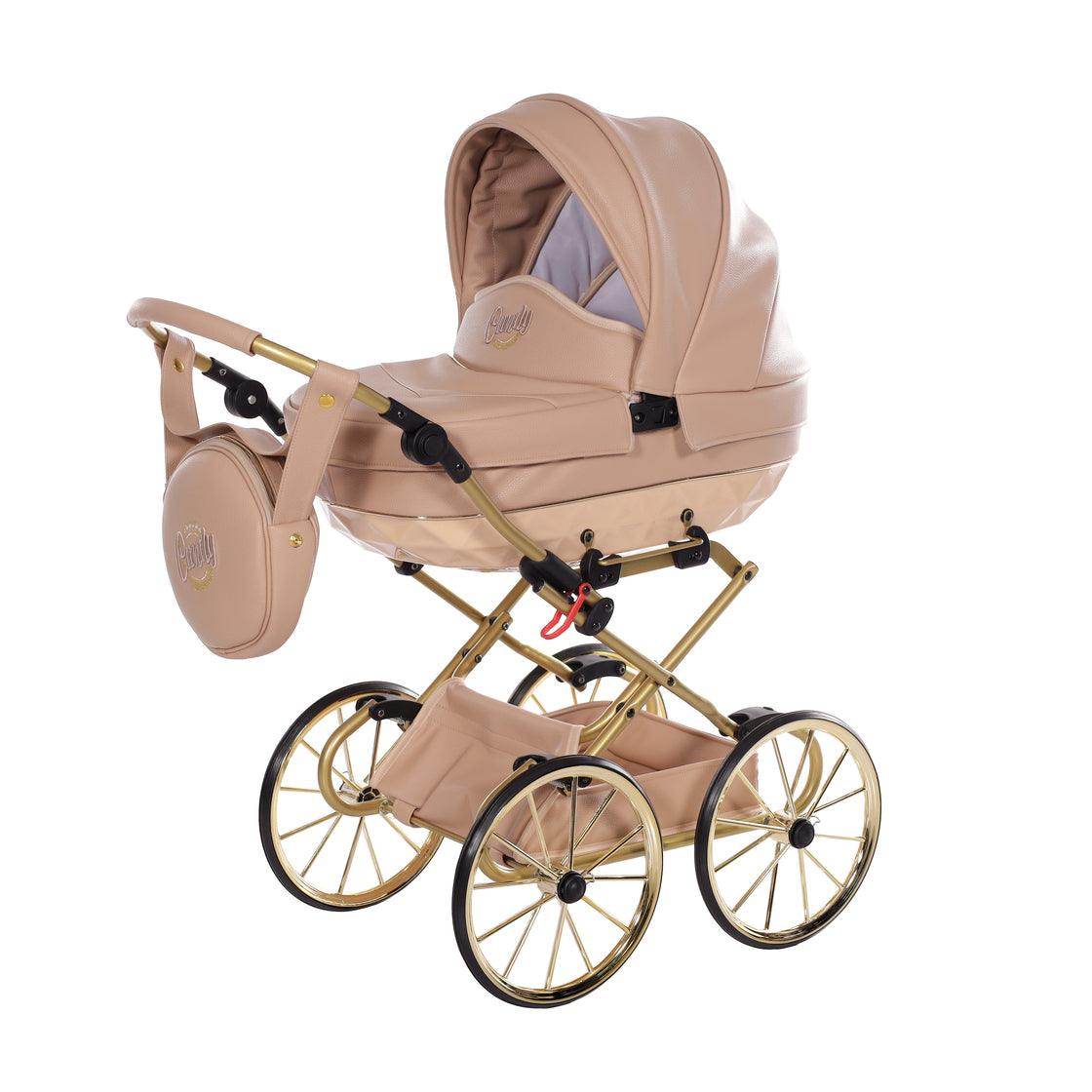 Junama - Carrinho de Bonecas com Malinha - MINI CANDY PREMIUM - Camel