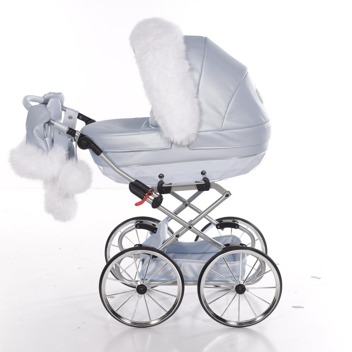 Junama - Carrinho de Bonecas com Malinha - MINI CANDY PREMIUM - Blue