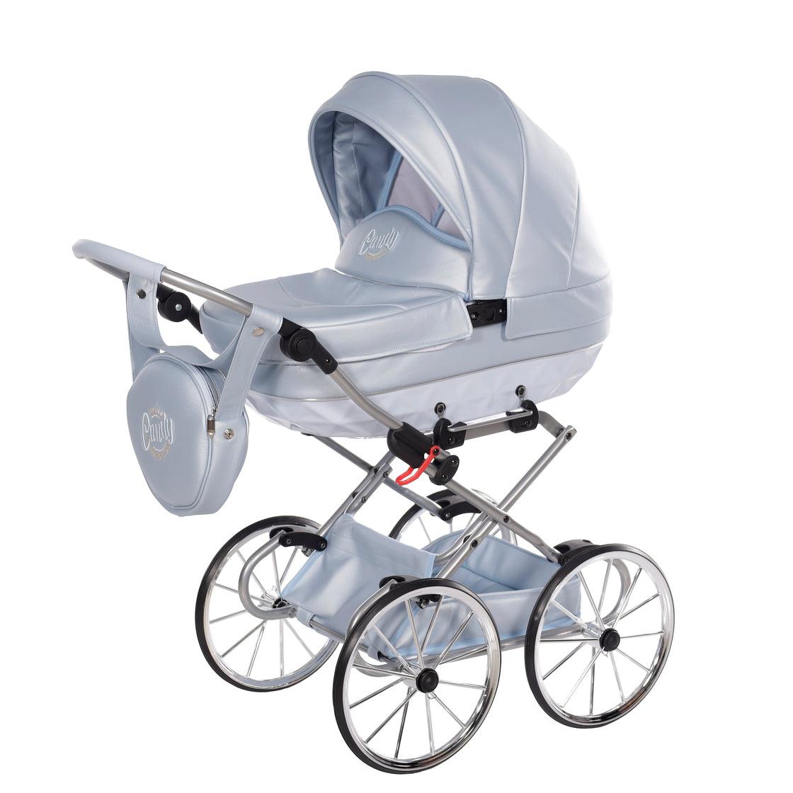 Junama - Carrinho de Bonecas com Malinha - MINI CANDY PREMIUM - Blue