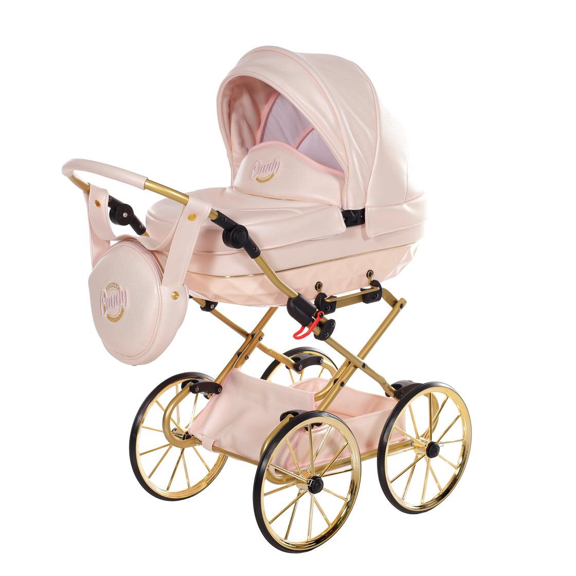 Junama - Carrinho de Bonecas com Malinha - MINI CANDY PREMIUM - Pink