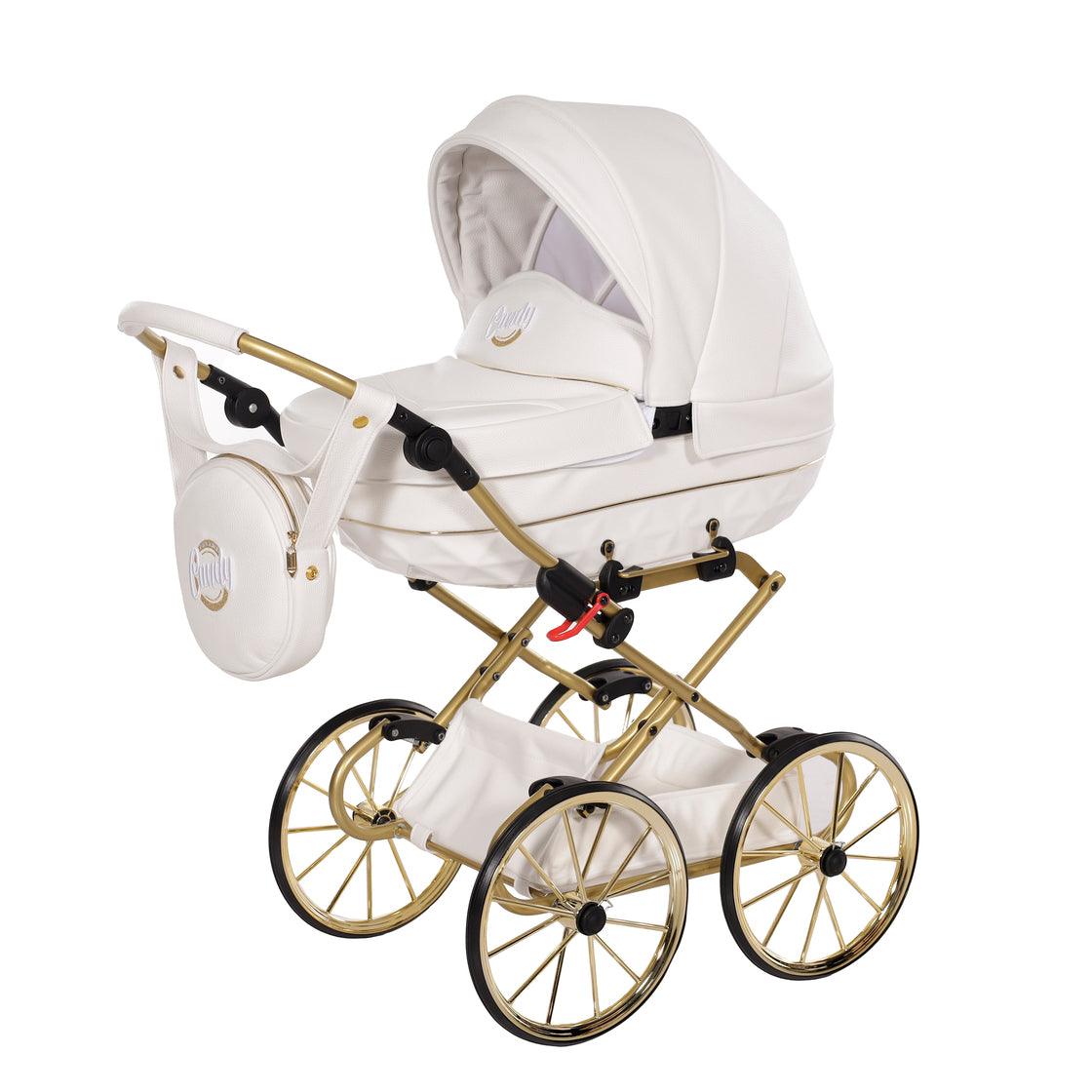 Junama - Carrinho de Bonecas com Malinha - MINI CANDY PREMIUM - White