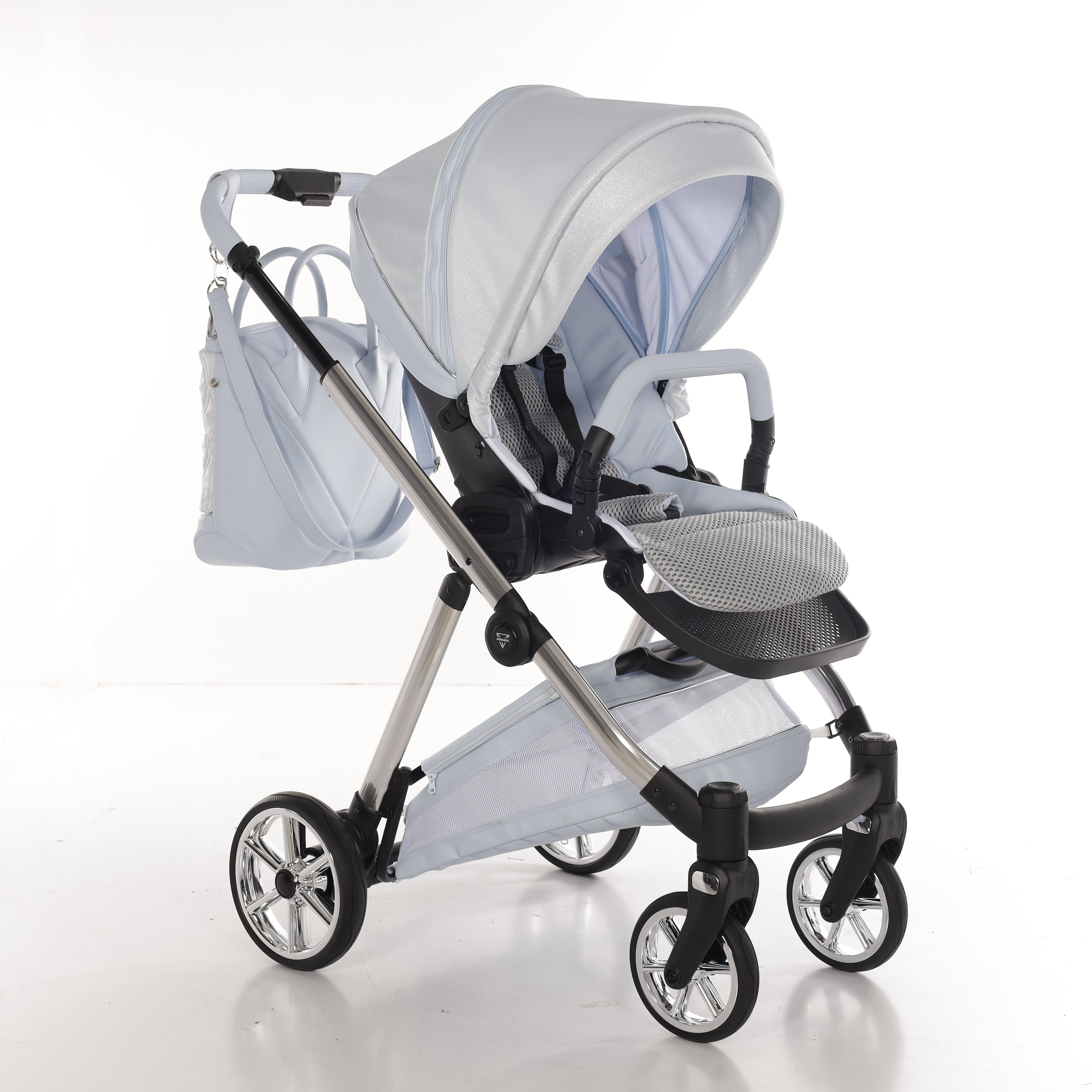 Junama - ELLEGANTE LAMÉ  - Light Blue