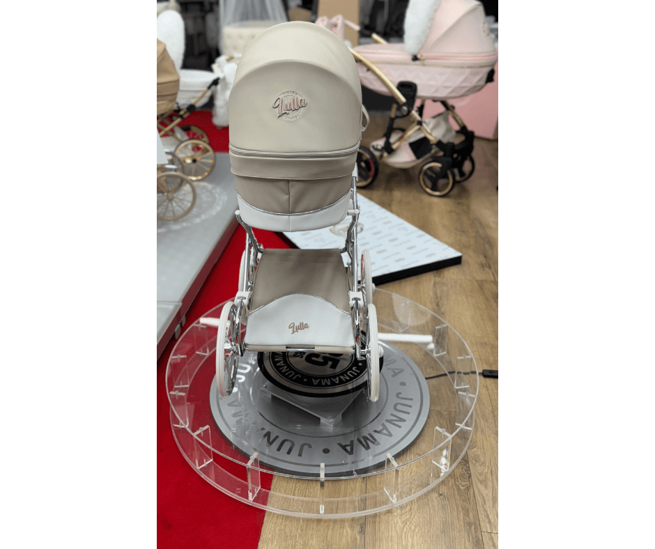 Junama - Carrinho de Bonecas com Malinha  - MINI LULLA - Beige