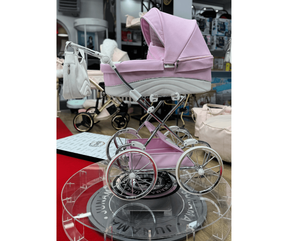 Junama - Carrinho de Bonecas com Malinha  - MINI LULLA - Pink