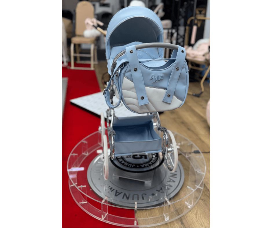 Junama - Carrinho de Bonecas com Malinha  - MINI LULLA - Blue