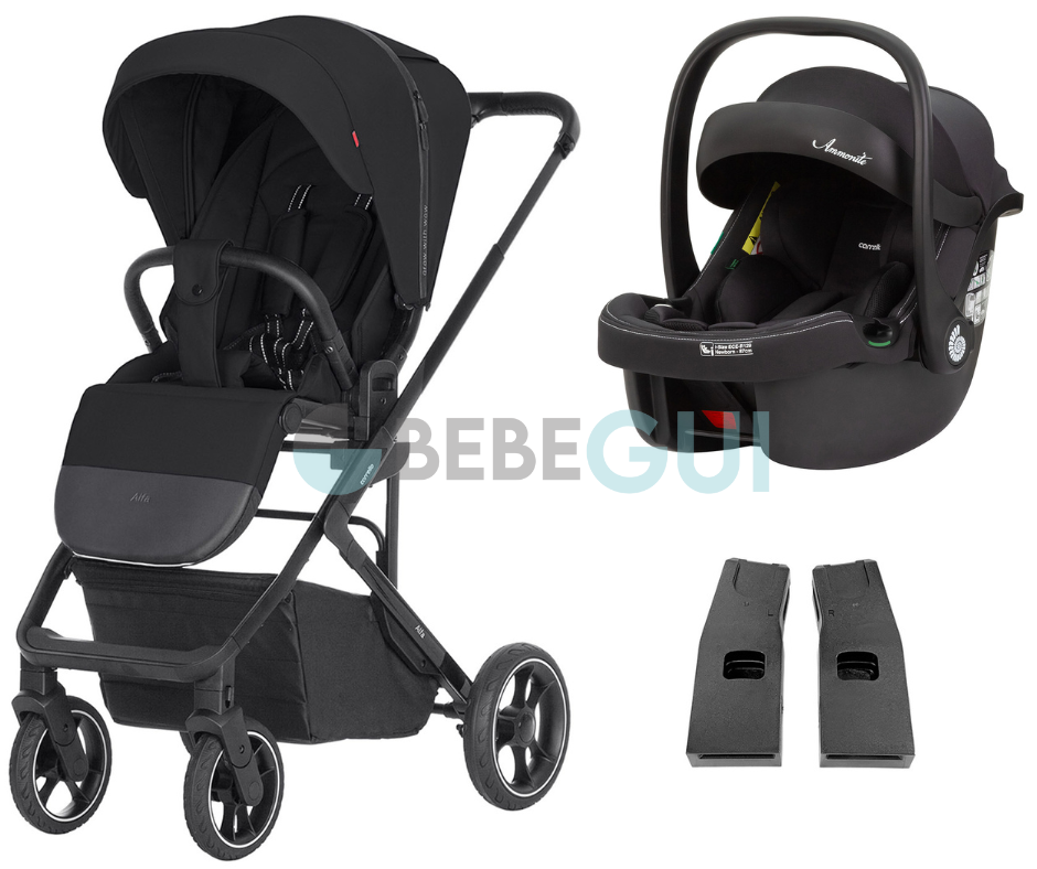 Carrello - ALFA 5508 (2024) - Midnight Black  + Carrello - AMMONITE 8801 - Black + Adaptadores