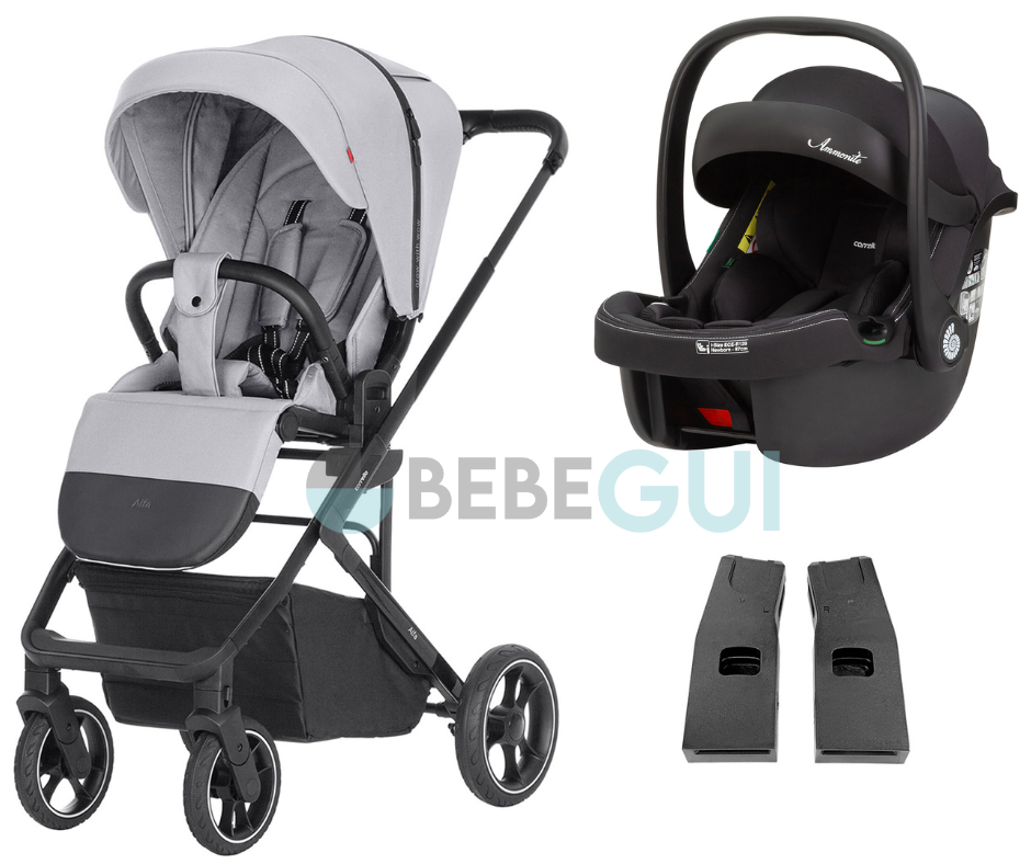 Carrello - ALFA 5508 (2024) - Feather Grey + Carrello - AMMONITE 8801 - Black + Adaptadores