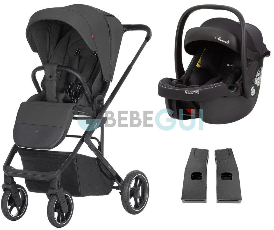 Carrello - ALFA 5508 (2024) - Graphite Grey  + Carrello - AMMONITE 8801 - Black + Adaptadores