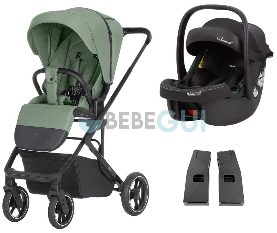 Carrello - ALFA 5508 (2024) - Sea Green + Carrello - AMMONITE 8801 - Black + Adaptadores