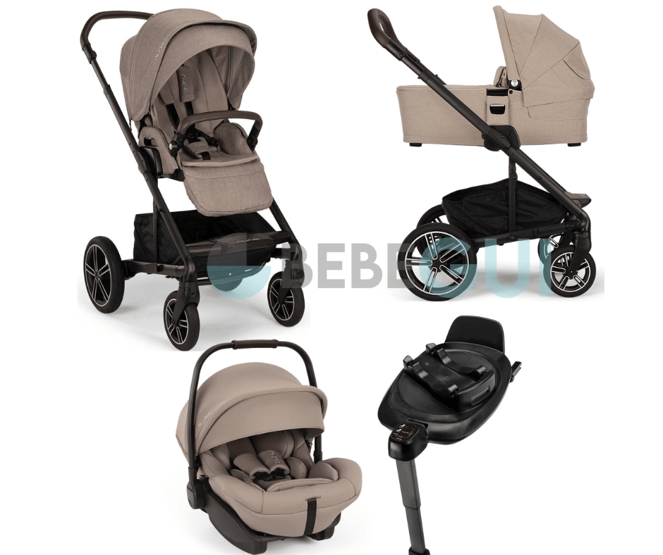 Nuna - MIXX NEXT - Cedro + Alcofa MIXX NEXT - Cedro + ARRA NEXT - Cedro +  Base Next Modular