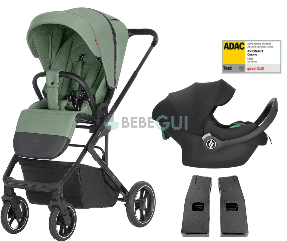Carrello - ALFA 5508 (2024) - Sea Green + Avionaut - COSMO SMART 2.0 - Black + Adaptadores