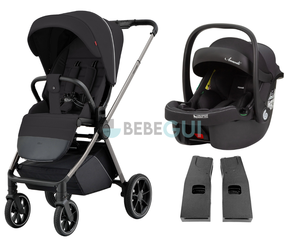 Carrello - ULTRA 5525  - Power Black + Carrello - AMMONITE 8801 - Black  + Adaptadores