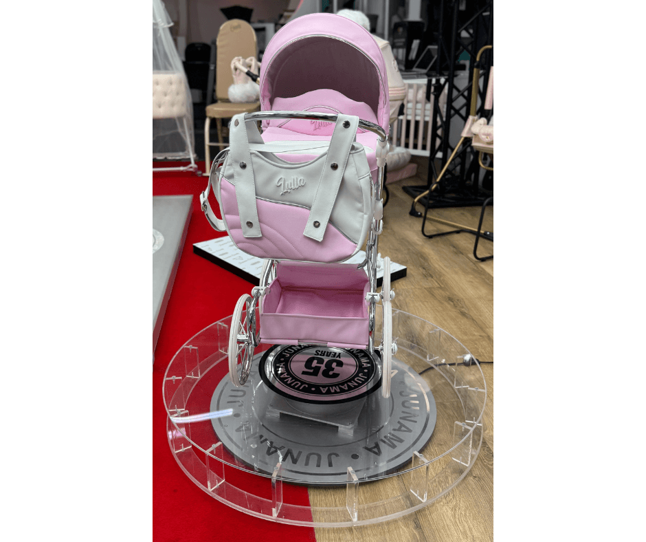 Junama - Carrinho de Bonecas com Malinha  - MINI LULLA - Pink