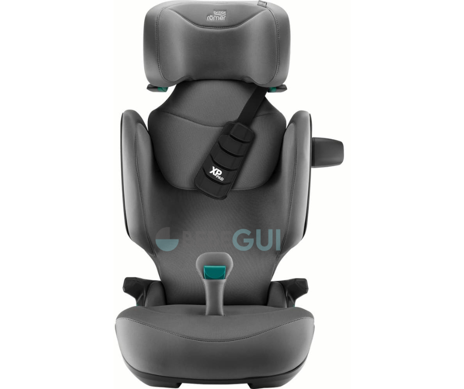 Britax Römer - KIDFIX PRO - Style Mineral Grey + KneeguardKids 4 - Apoio para os pés