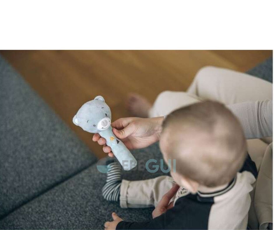 Chocalho Bear Max - Grey
