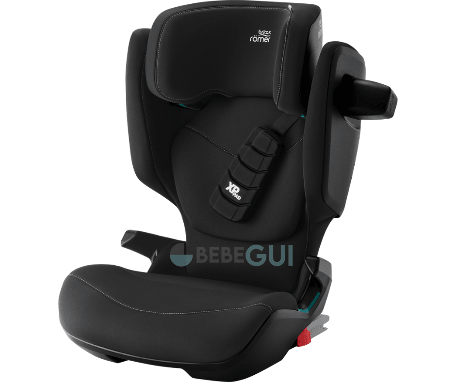 Britax Römer - KIDFIX PRO - Classic Space Black + KneeguardKids 4 - Apoio para os pés