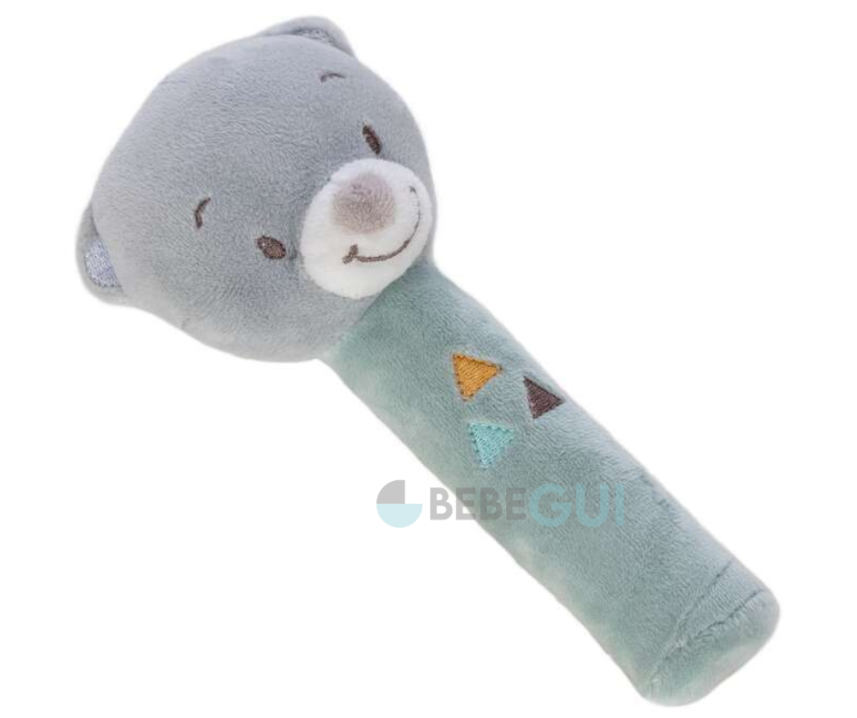 Chocalho Bear Max - Grey