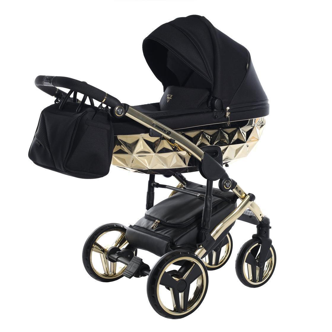 Junama - FLUO LINE MIRROR - Black/Gold 2x1 - Bebegui - Cadeiras Auto e Carrinhos