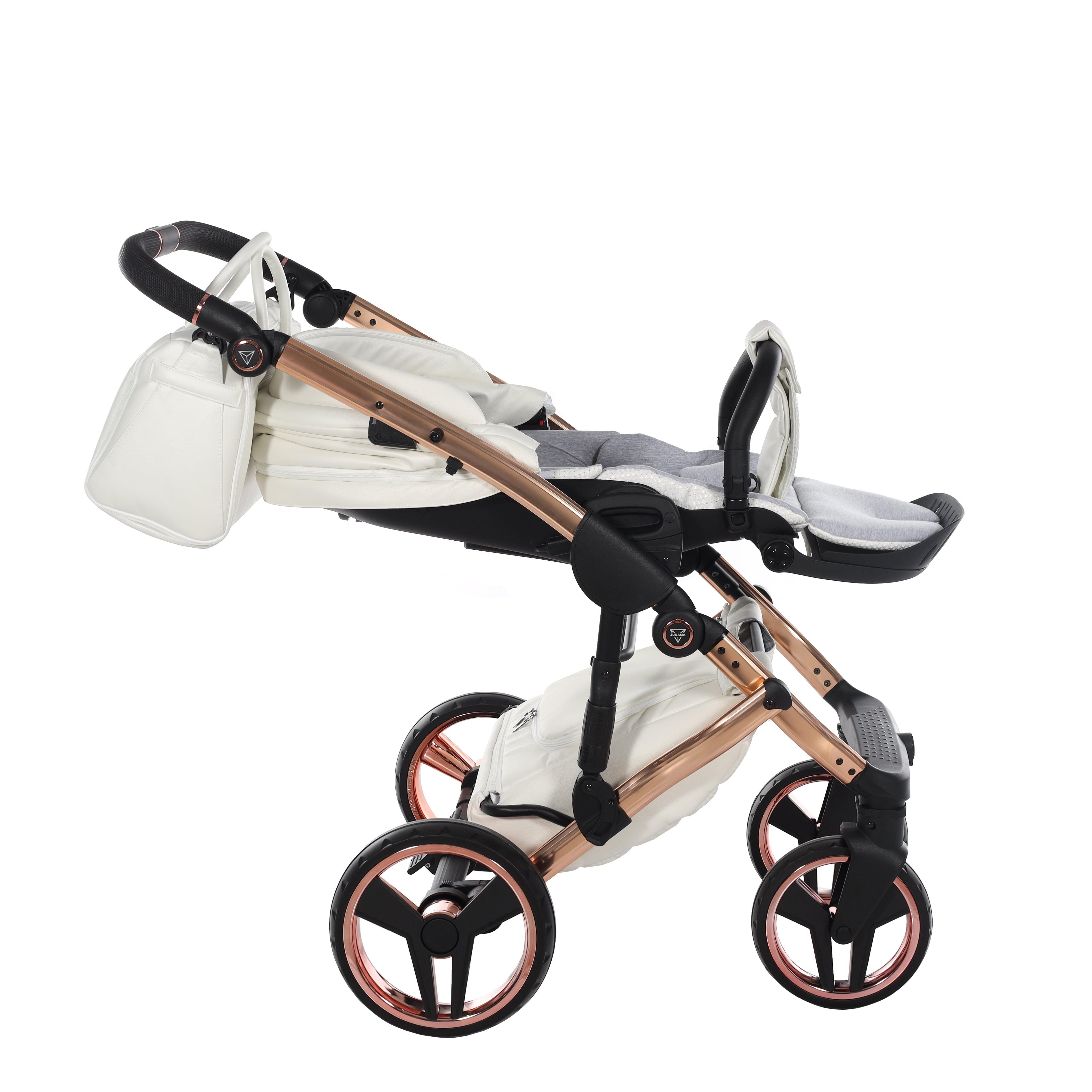 Junama - MIRROR - White / Rose Gold 2x1 - Bebegui - Cadeiras Auto e Carrinhos