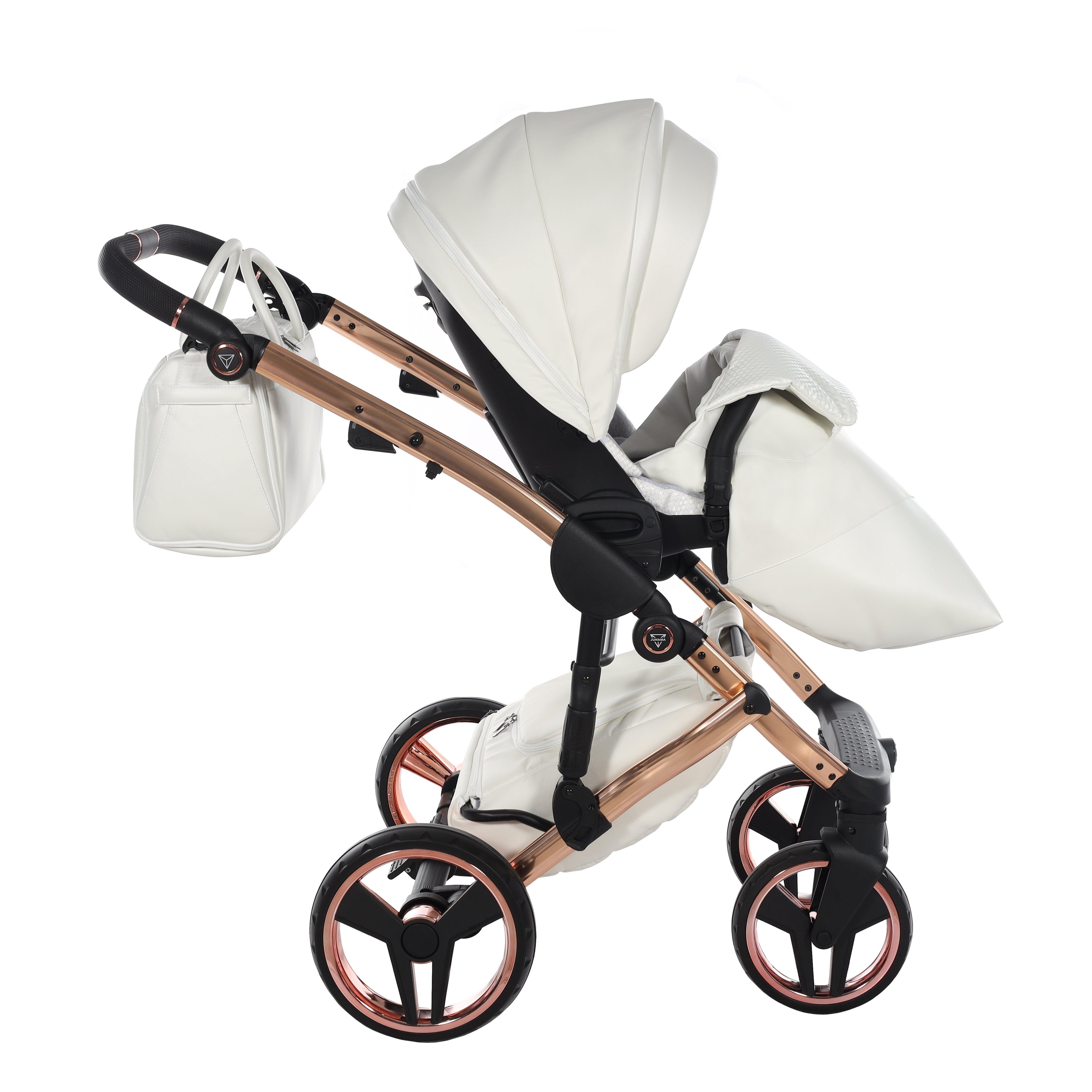Junama - MIRROR - White / Rose Gold 2x1 - Bebegui - Cadeiras Auto e Carrinhos