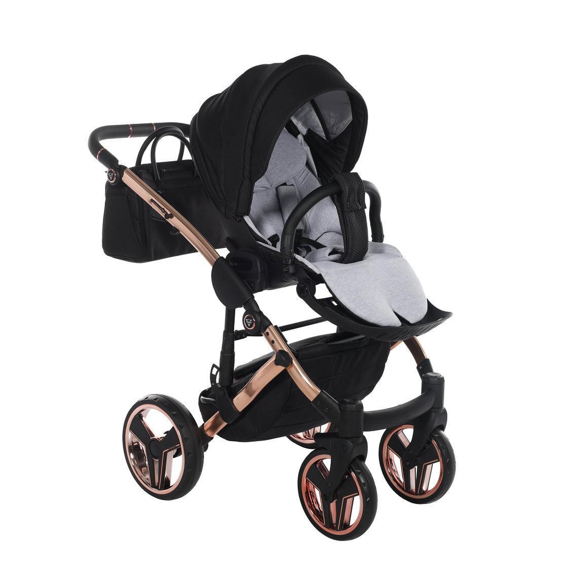 Junama - S-LINE - Black/Rose Gold 2x1 - Bebegui - Cadeiras Auto e Carrinhos
