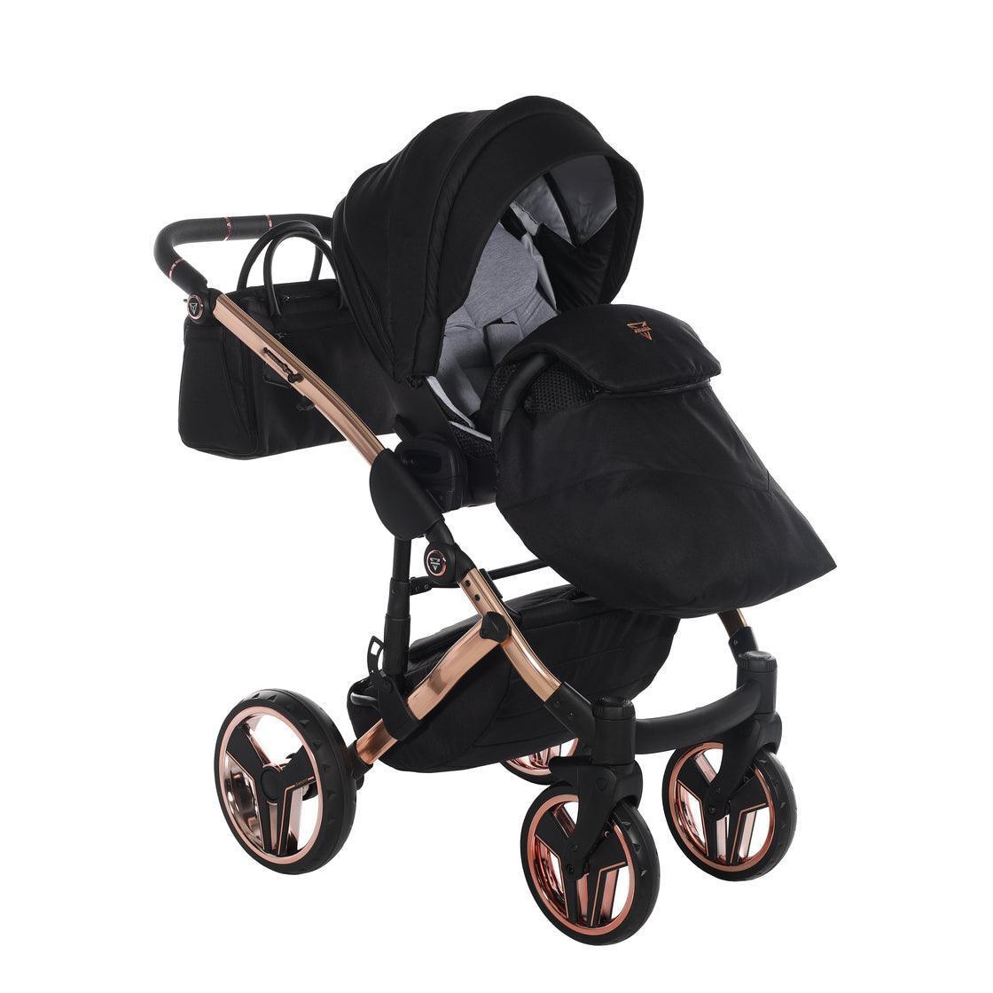 Junama - S-LINE - Black/Rose Gold 2x1 - Bebegui - Cadeiras Auto e Carrinhos