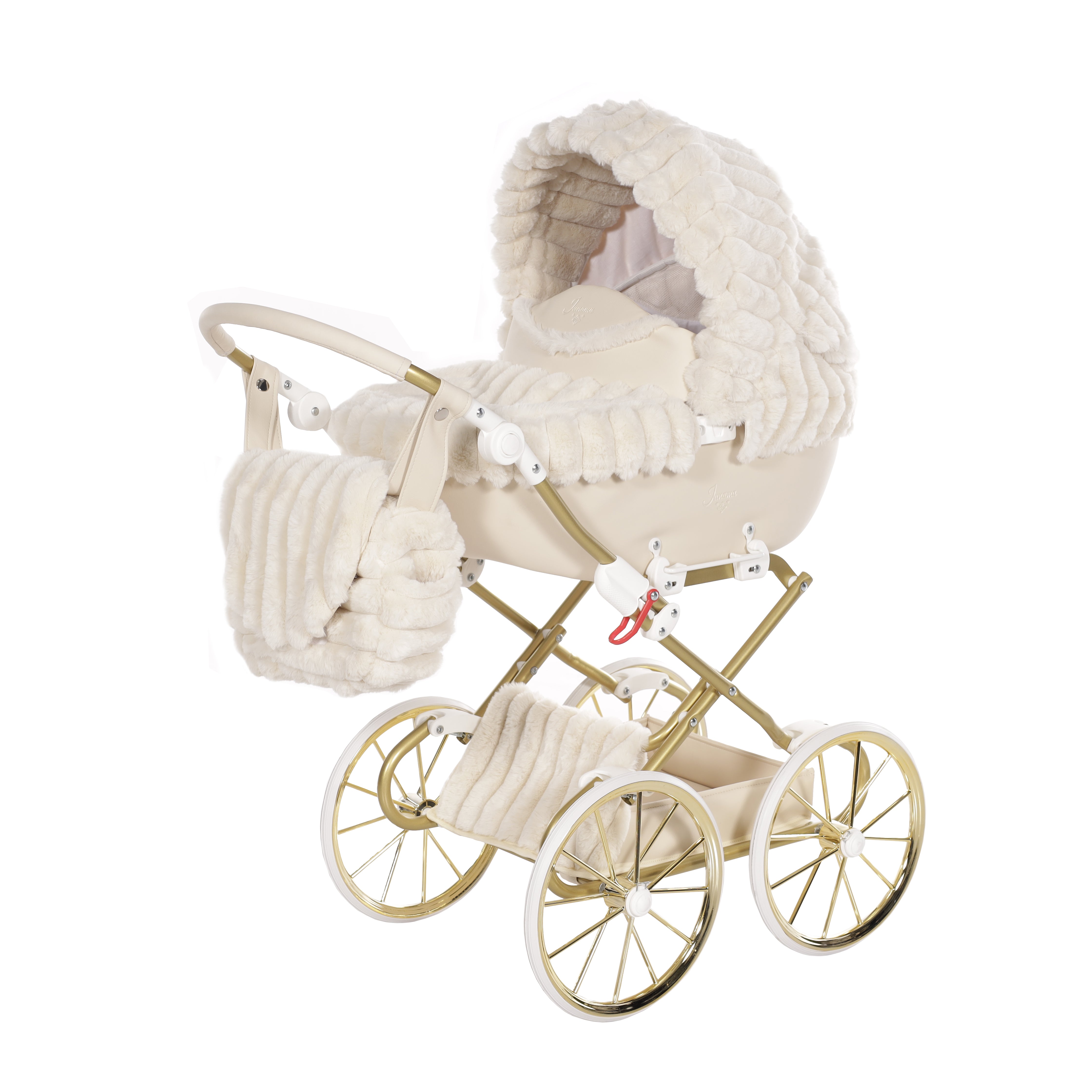 Junama - Carrinho de Bonecas com Malinha - Mini Muffy - Beige