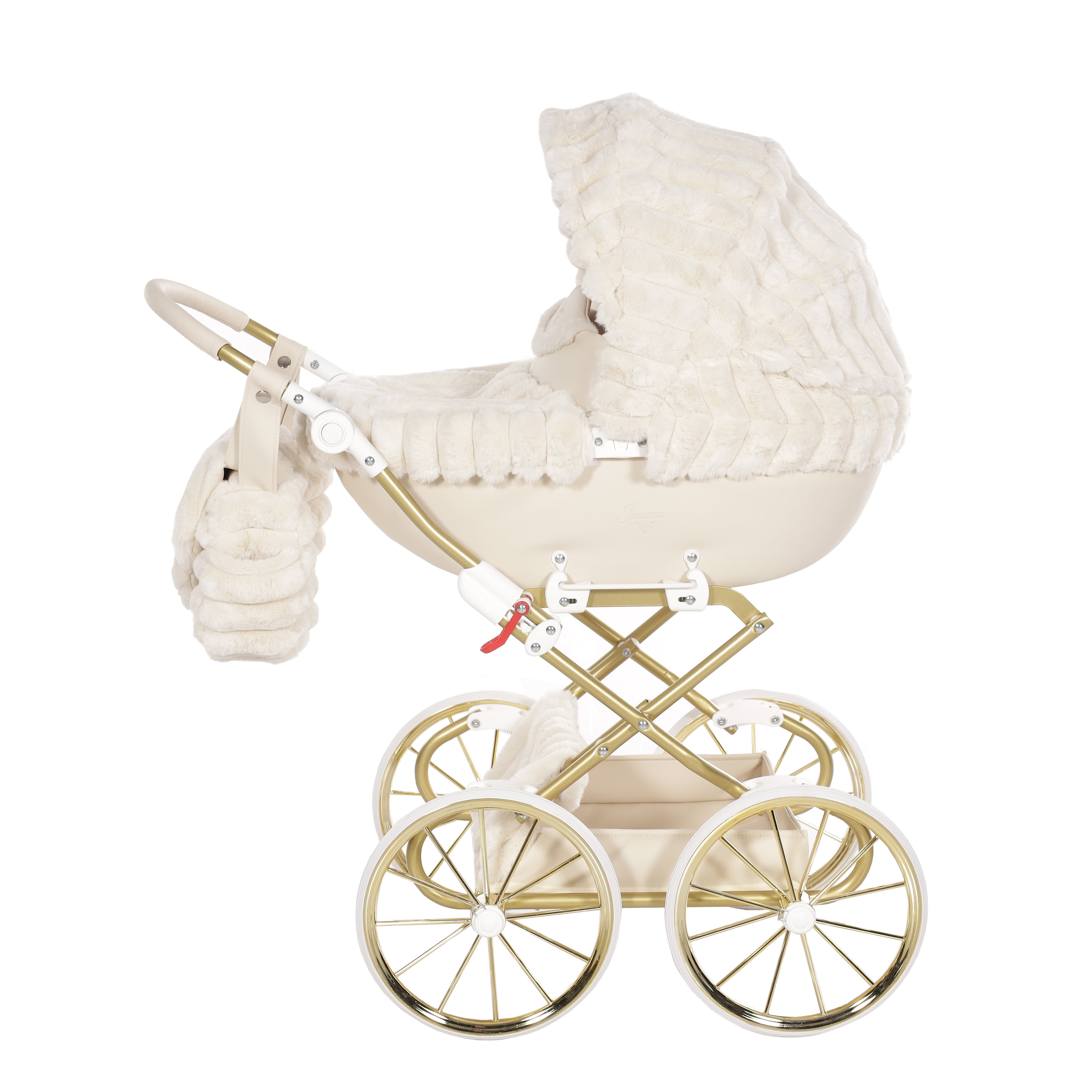 Junama - Carrinho de Bonecas com Malinha - Mini Muffy - Beige