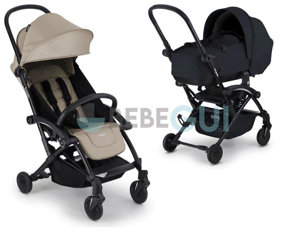 Bumprider - CONNECT 3 - Black/Sand + Alcofa - Black - Bebegui - Cadeiras Auto e Carrinhos